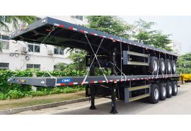 2 Units 4 Axle 48Ft Flatbed Trailer will be sent to Ghana