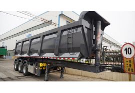 Tri Axle Semi End Dump Trailer will bed shipped to Tanzania