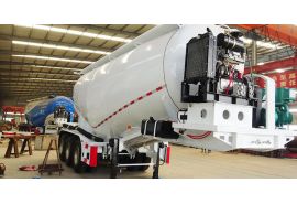 33CBM Cement Powder Tanker Trailer will be sent to Zimbabwe