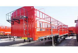 CIMC Tri Axle 50 Ton Stake Semi Trailer will be transported to Zimbabwe