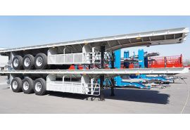 CIMC 40 Foot Tri Axle Flatbed Truck Trailer will be shipped to Burkina Faso