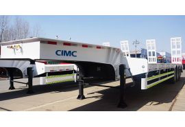 CIMC 60T Tri Axle Low Loader Trailer will be sent to Mozambique