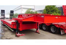 CIMC 4 Line 8 Axle Low Bed Truck Trailer will be sent to Congo 