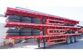 3 Units Tri Axle 40Ft Flat Deck Semi Trailer will be sent to Zimbabwe