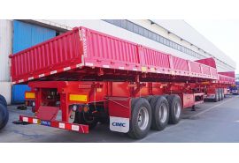 CIMC New Tri Axle 34 Ton Side Tipper Trailer will be sent to Ghana