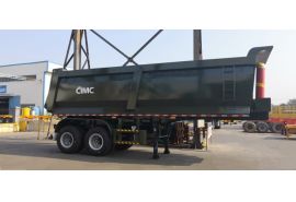 CIMC 2 Axle 35 Cubic Meters End Dump Trailer is ready shipping to Mozambique