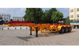 3 Axle 45 Feet Shipping Container Trailer Chassis is ready sent to Namibia