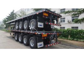 CIMC 4 Axle 48 Ft Flatbed Trailer will export to Sierra Leone