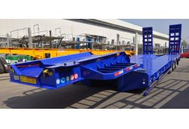 CIMC Tri Axle 60 Ton Low Loader Trailer will export to Zimbabwe Harare