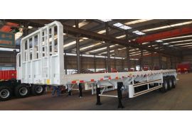CIMC 3 Axle 40 Foot Flatbed Semi Trailer with Front Wall will sent to Senegal