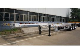 CIMC 3 Axles 45 Feet Skeleton Container Semi Trailer Chassis will export to Mauritius 