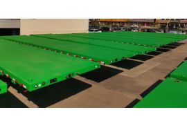 A Set of CIMC 3 Axles 40FT Container Flat Bed Trailers will be sent to Tanzania