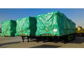 CIMC Tri Axle 48 Ft Flatbed Trailers is ready shipping to Senegal