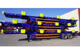 CIMC 45 Ft 2 Axle 50 Tons Yard Terminal Trailer is gonna ship to Jamaica