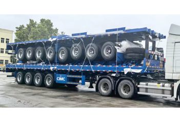 CIMC 4 Axle Flatbed Semi Trailer will be Sent to Mali