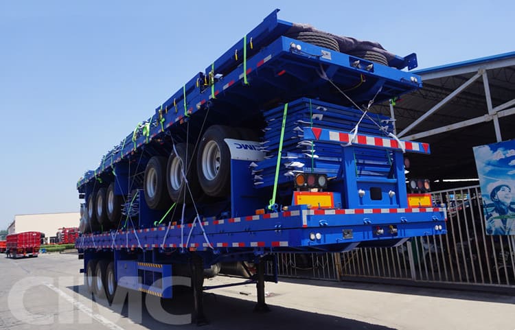 CIMC 3 Axle Bulk Cargo Side Wall Semi Trailer for Sale in Madagascar Tamatave