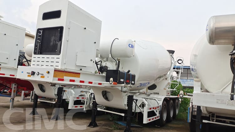 CIMC 3 Axle Concrete Cement Mixer Trailer for Sale in Mauritania