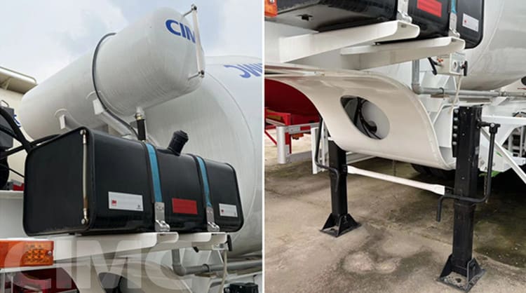 CIMC 3 Axle Concrete Cement Mixer Trailer for Sale in Mauritania