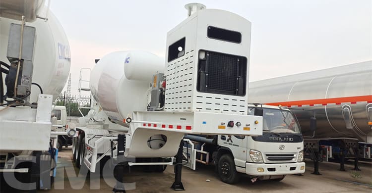 3 Axle Concrete Cement Mixer Trailer for Sale in Mauritania