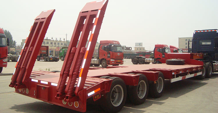 low bed semi trailer
