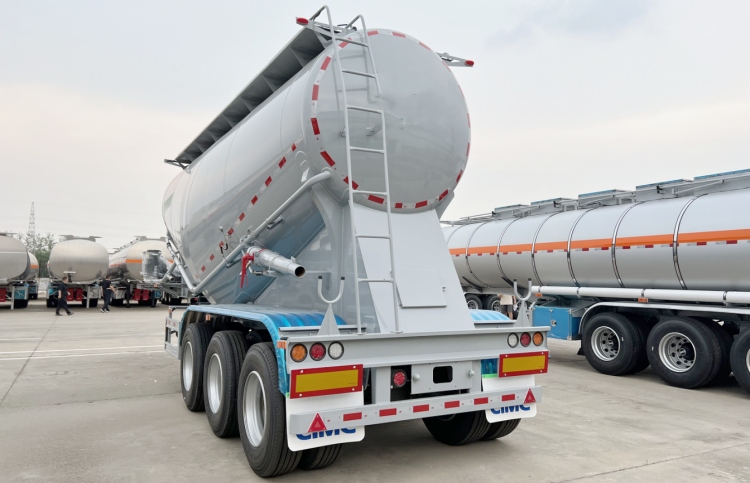 CIMC Tri Axle 35 Cbm Dry Bulk Cement Trailer for Sale in Ivory Coast 
