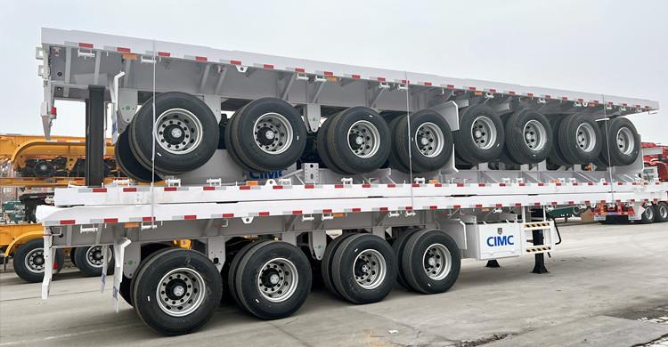 CIMC 4 Axle Flatbed Trailer will be sent to Ghana