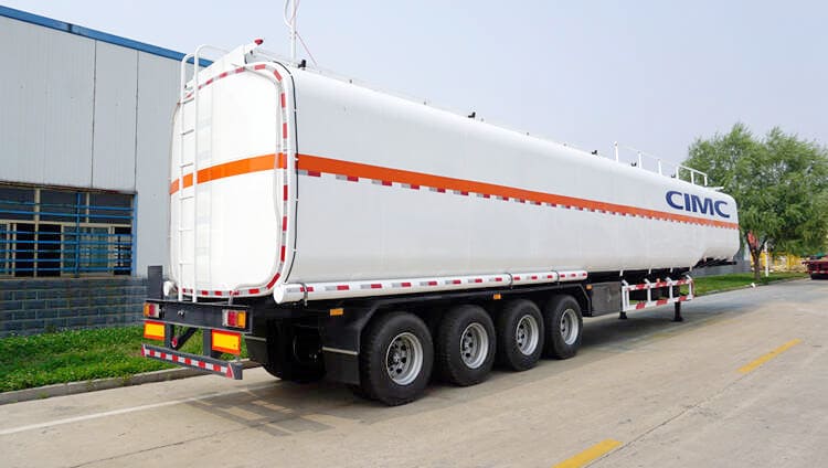 CIMC 4 Axle Petrol Tanker 50000 Liters Petroleum Trailer for Sale