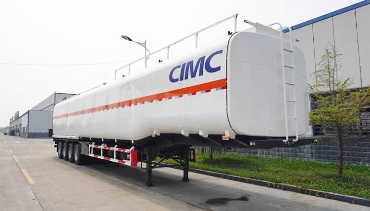 CIMC 4 Axle Petrol Tanker 50000 Liters Petroleum Trailer for Sale