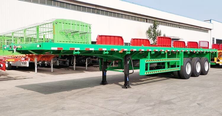 40 Foot 3 Axle Flatbed Semi Trailer for Sale