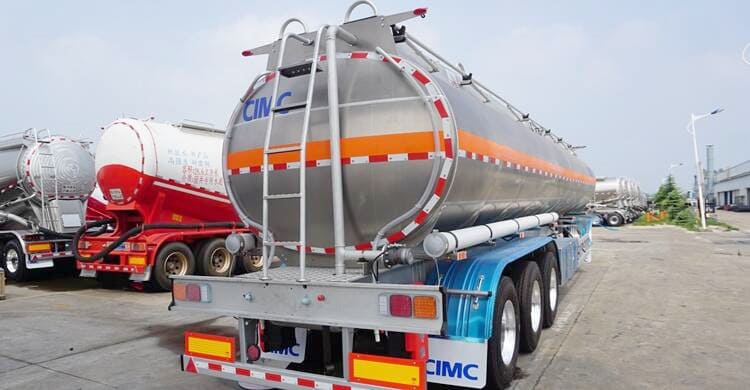 CIMC Tri Axle 40000L Aluminum Fuel Tanker Trailer for Sale 