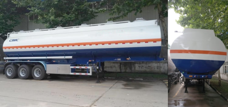 CIMC 3 Axle 50000 Liters Carbon Steel Fuel Tanker Semi Trailer for Sale in Zimbabwe