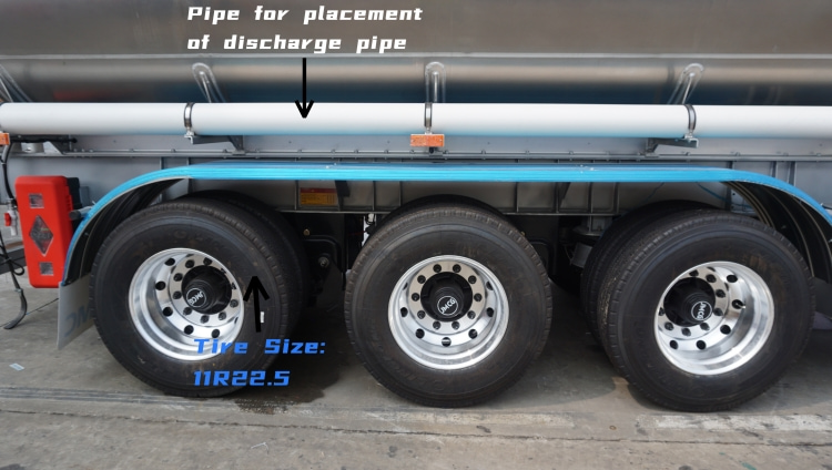 Aluminum Diesel Tanker Trailer for Sale in Ghana | Oil Tank Prices | CIMC Tank