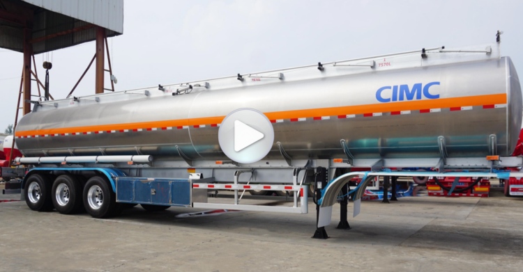 Aluminum Diesel Tanker Trailer for Sale in Ghana