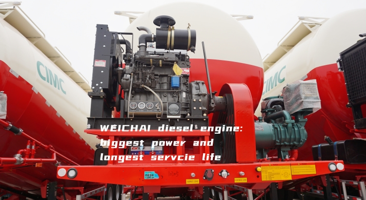 Pneumatic Trailers for Sale in Djibouti | Bulk Cement Tanker Price | CIMC Trailers