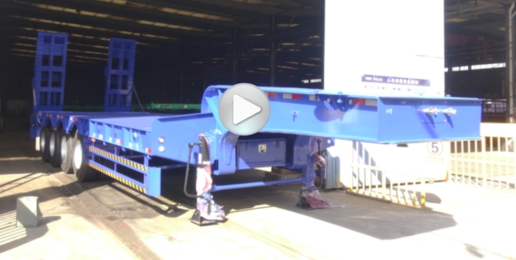 4 Axle 100 Ton Low Bed Trailer for Sale in Nigeria
