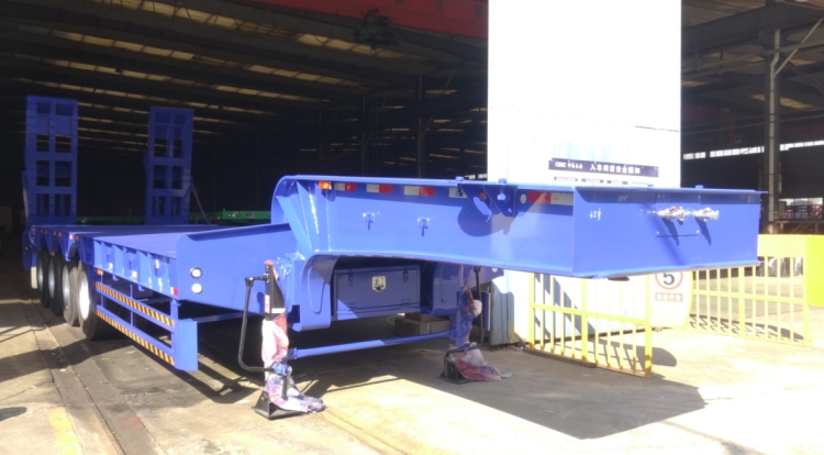 4 Axle 100 Ton Low Bed Trailer for Sale in Nigeria | Low Bed Trailer Price | CIMC Vehicles
