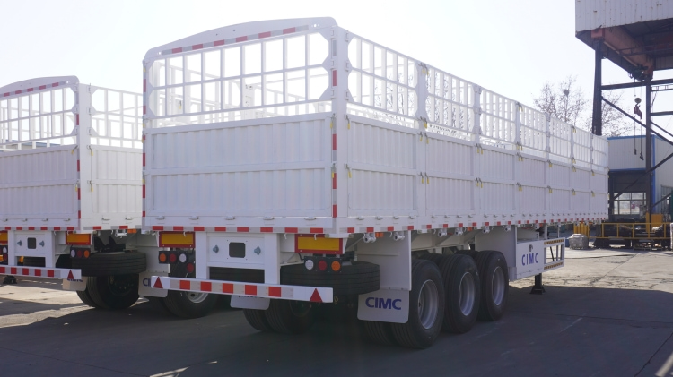 CIMC 3 Axle Fence Trailer for Sale in Zimbabwe | CIMC China Stake Trailer | Fence Semi Trailer