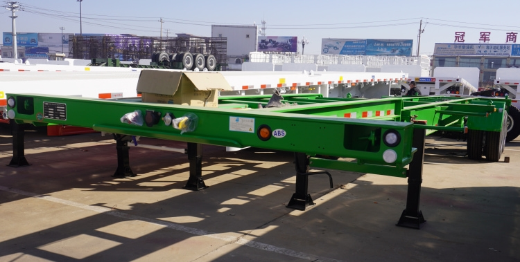 CIMC 40ft Skeleton Trailer for Sale in Costa Rica | CIMC Chassis for Sale | 40ft 2 Axle Container Chassis