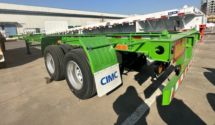 CIMC 40ft Skeleton Trailer for Sale in Costa Rica | CIMC Chassis for Sale | 40ft 2 Axle Container Chassis