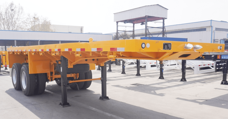 20 Foot Flatbed Trailer for Sale in Jamaica | 2 Axle 20 Ft Flatbed Trailer | CIMC Trailers for Sale