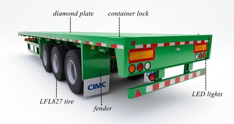 CIMC 3 Axle Flatbed Trailers for Sale in Benin