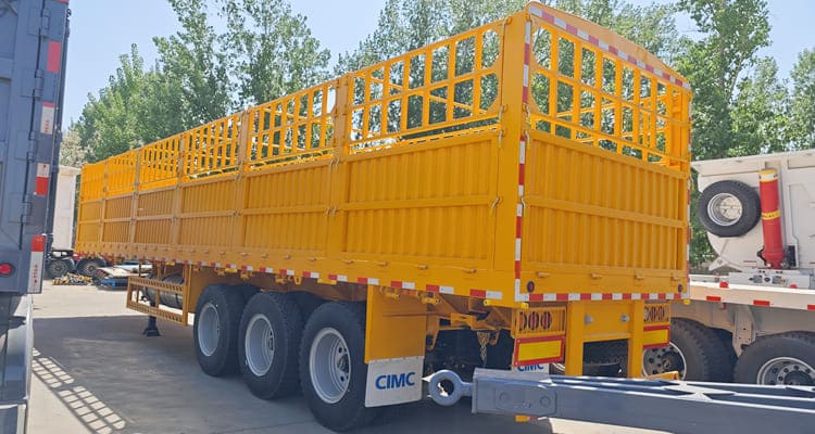 CIMC Tri Axle Fence Semi Trailer for Sale in Congo