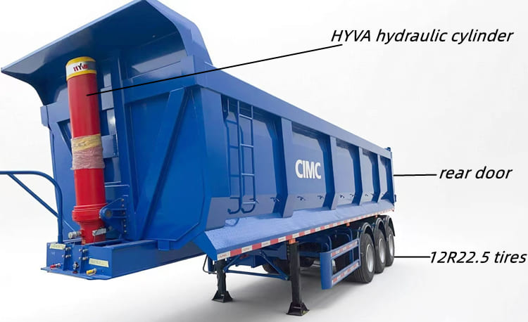 CIMC Tri Axle Dump Trailer for Sale in Armenia