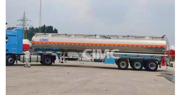 CIMC 3 Axle 45CBM Aluminum Tanker Trailer will be sent to Tanzania