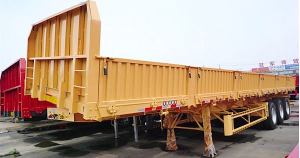 Tri Axle 34Ton Side Tipper Trailer for Sale in Ghana