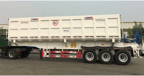 CIMC 35cbm Semi Tipper Trailer will be sent to Burkina Faso 