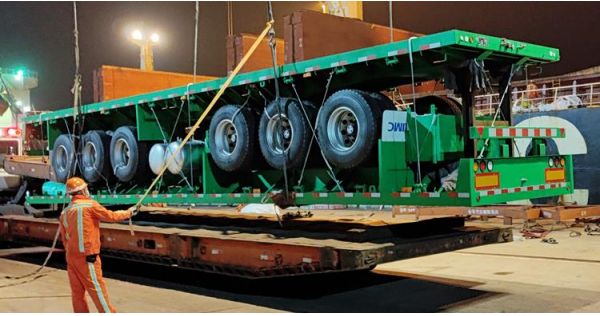 Tri Axle Flatbed Trailer will be sent to Mali