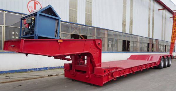 Tri Axle 50 Ton Removable Gooseneck Trailer will be sent to Sierra Leone