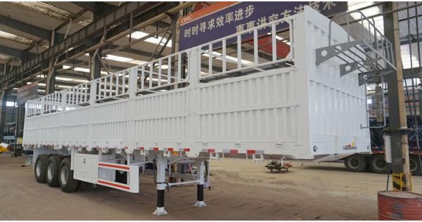 Tri Axle Fence Cargo Semi Trailer will be shipped to Dominica