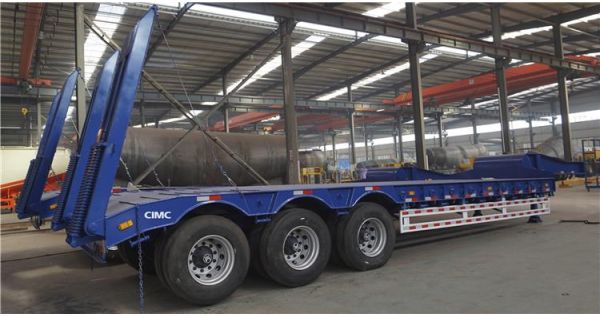 Tri Axle 60 Ton Low Loader Truck Trailer will be sent to Seychelles